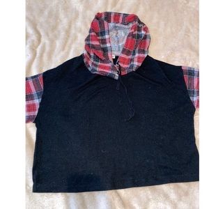 cropped flannel